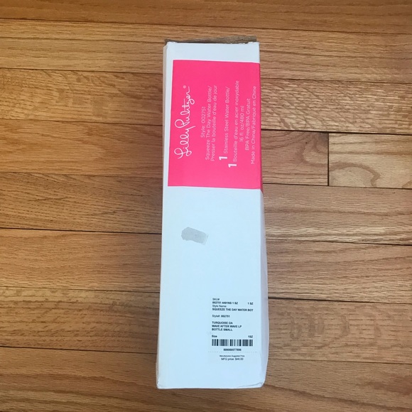 Lilly Pulitzer “Squeeze the Day” water bottle - Picture 4 of 4